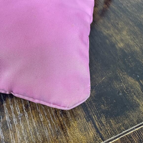 Prada Crossbody Bag Womens Small Pink Nylon Leather Adjustable Strap Italy - Picture 12 of 16